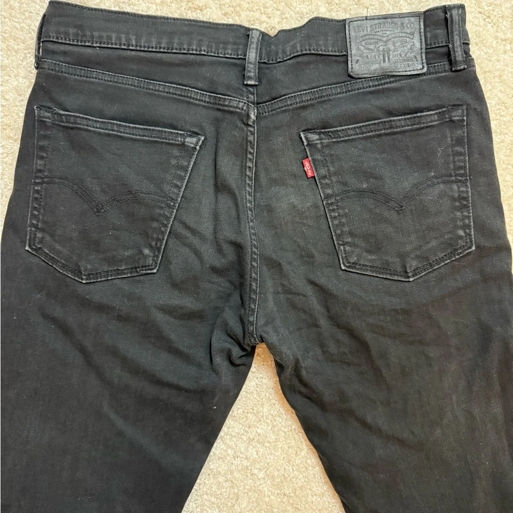 Levi's Men's Skinny Jeans - Black 513 33 x 32
